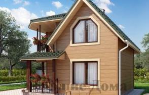 Дом из обрезного бруса AS-2000-4