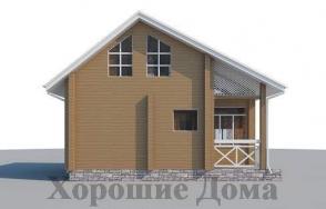 Дом из обрезного бруса AS-2016-2