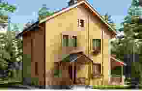Дом из профилированного бруса AS-2076-2