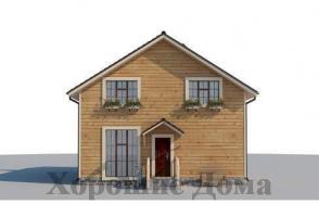 Дом из обрезного бруса бруса AS-2102-2