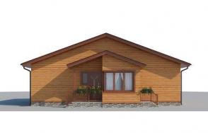 Дом из обрезного бруса AS-2266-2