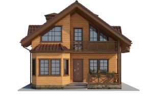 Дом из обрезного бруса AS-272-2