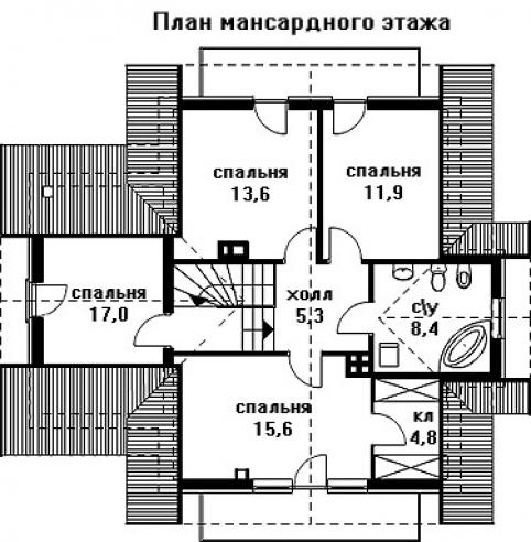 Каркасный дом AS-426-2