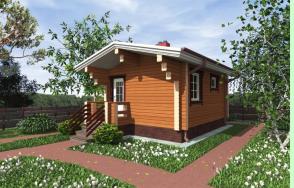 Проект бани из бруса №843