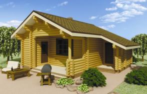 Баня из рубленного бревна 