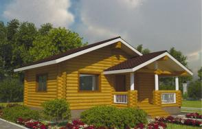 Баня из рубленного бревна 