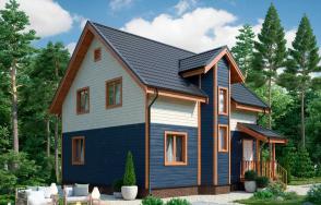 Каркасный дом 8х9